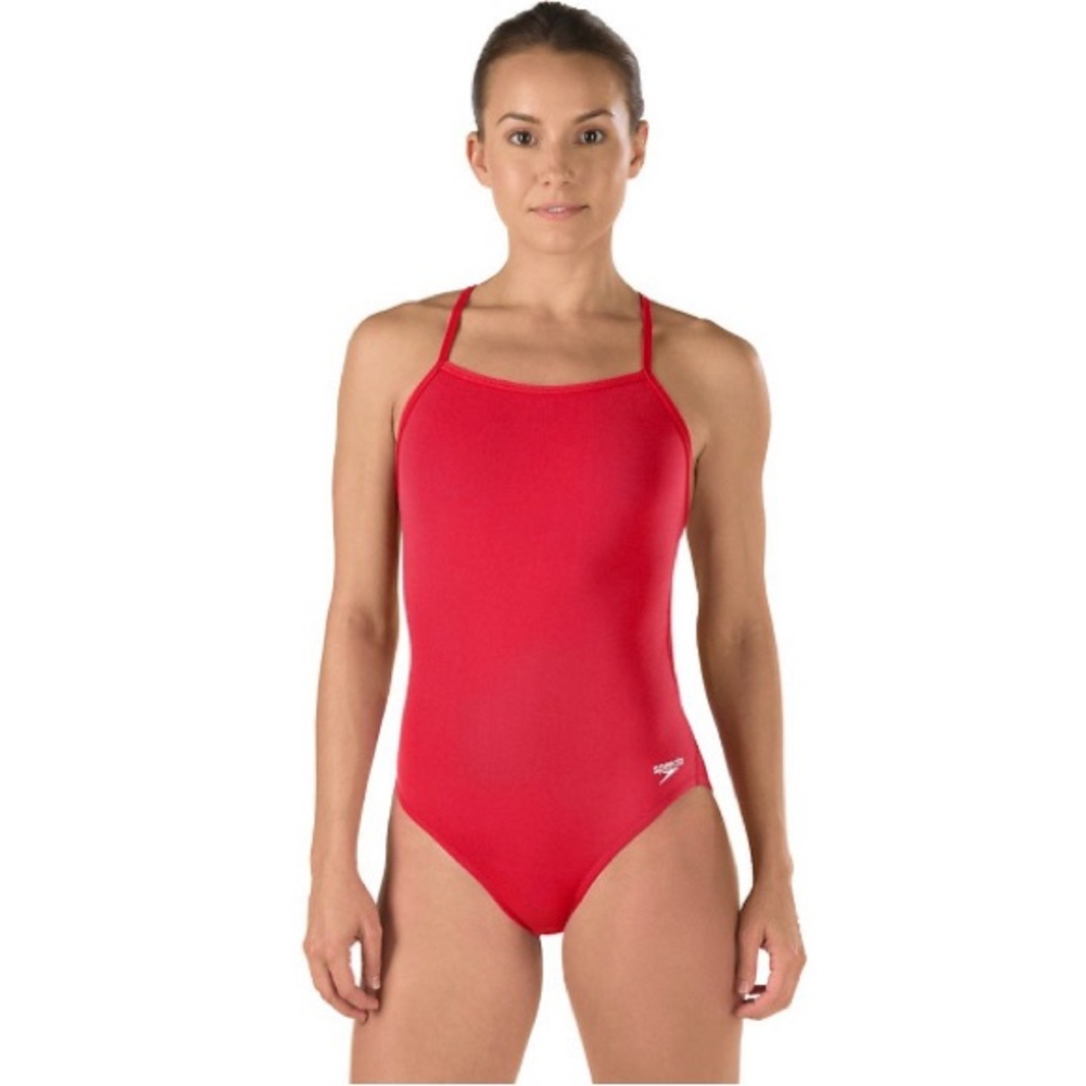 Speedo classic red swimsuit